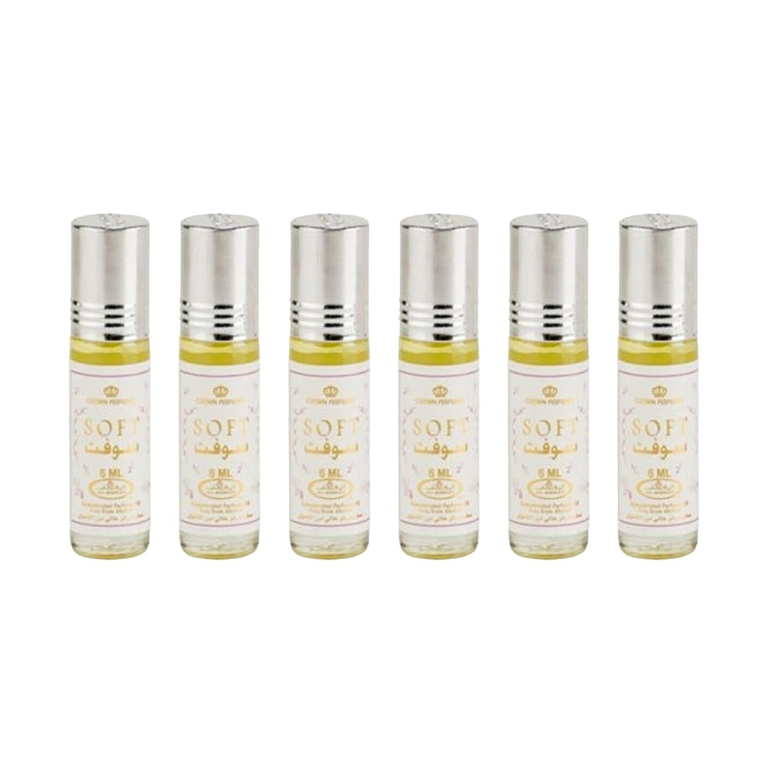 Al Rehab Soft Concentrated Perfume Rollerball 6 Ml/0.20 Oz (Pack Of 6)